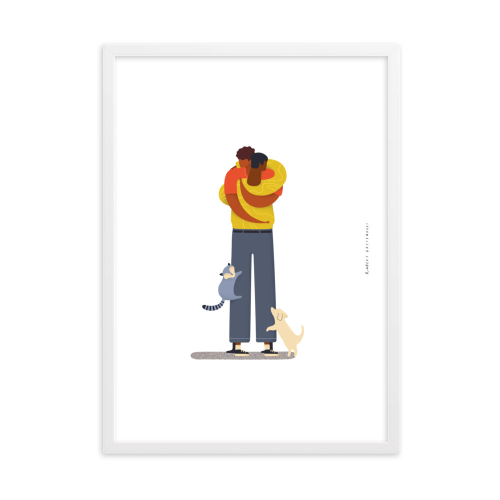 Framed Hugs Print