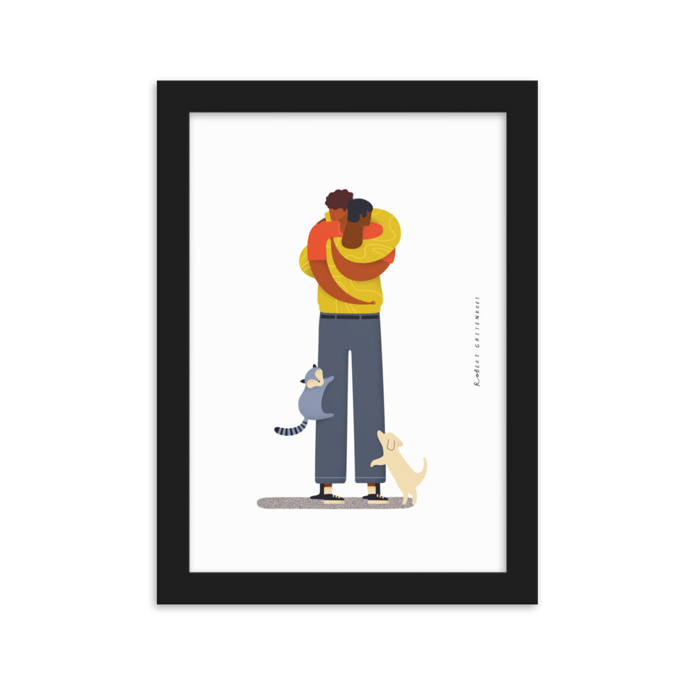 Framed Hugs Print