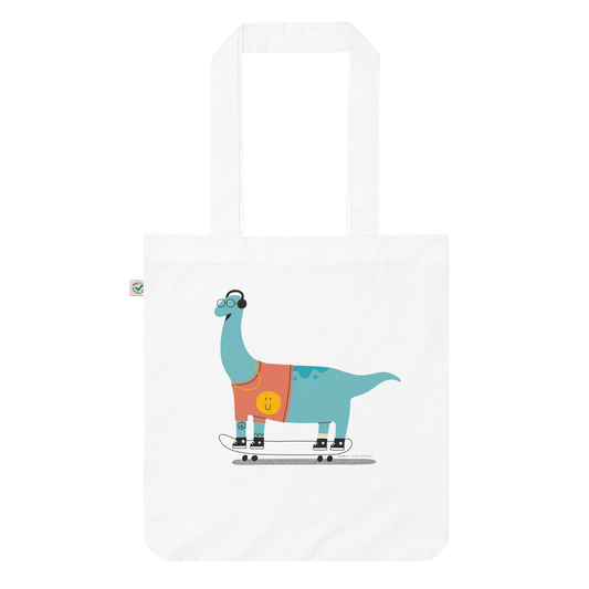 Locosaurus Organic fashion tote bag