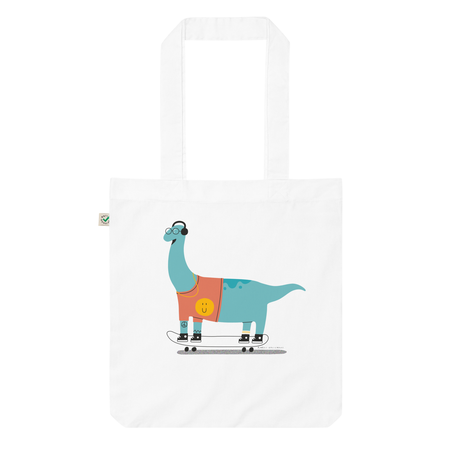 Locosaurus Organic fashion tote bag